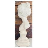 Vintage Alexander Backer Chalk Ware Bust Après Houdini of Young Woman, Reproduction