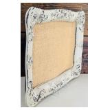 Beautiful Lot of Decor including Tray, Clock and Distressed Flower Bouquet Wall Sconce Shelf