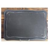 Beautiful Lot of Decor including Tray, Clock and Distressed Flower Bouquet Wall Sconce Shelf