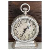 Beautiful Lot of Decor including Tray, Clock and Distressed Flower Bouquet Wall Sconce Shelf