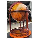 Wooden Globe Bar