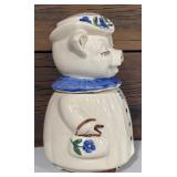 Vintage "Winnie" USA Shawnee Cookie Jar / Pottery Blue Color