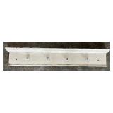 Wooden Distressed Wall Shelve with Knobs