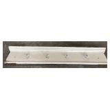 Wooden Distressed Wall Shelve with Knobs