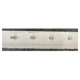 Wooden Distressed Wall Shelve with Knobs