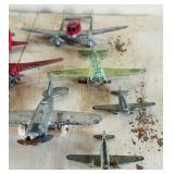 Miniature Vintage Mettal Airplanes