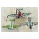 Miniature Vintage Mettal Airplanes