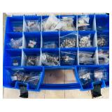 Assorted Metal Crafting Beads in Plastic Organizer Case