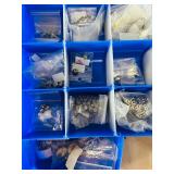 Assorted Metal Crafting Beads in Plastic Organizer Case
