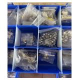 Assorted Metal Crafting Beads in Plastic Organizer Case