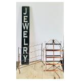 Jewelry Display Stands and Sign