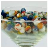 Large Martini Glass Filled with Marbles