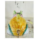 Vegetable and Pig Ceramic Soup Tureen with Lid and Ladle