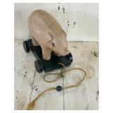 Wooden Pig Pull Toy