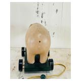 Wooden Pig Pull Toy