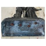 Metal Joan of Arc Statue with Flag