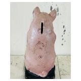 Vintage Metal Pig Piggy Bank