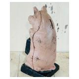 Vintage Metal Pig Piggy Bank