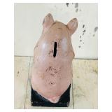 Vintage Metal Pig Piggy Bank