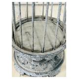 23-Inch Metal Angel Garden Statue with Heart