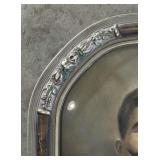 Vintage Portrait Print with Convex Glass
