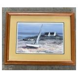 Sailboat Motif Print by Georges Laporte