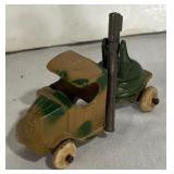 Variety of Vintage Camouflage Trucks. Plane and Tank