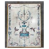 Vintage Style Roman Print on Board