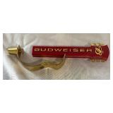 Two Budweiser Tap Handles