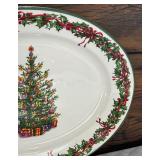 Two Traditions Holiday Celebrations Serving Platters by Christoper Radko