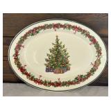 Two Traditions Holiday Celebrations Serving Platters by Christoper Radko