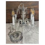 Lovely Lucite Ceiling Mount Light Fixture