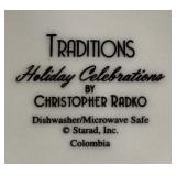 Traditions Holiday Celebrations Serving Platter, Bowl and Gravy Boat by Christopher Radko