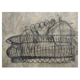 Ornate Vintage Wire Shelf