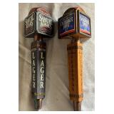 Two Sam Adams Beer Tap Handles