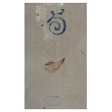 5 Gallon Red Wing Stoneware Jug with Handle, 18 Inch Tall Vintage Crock