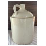 5 Gallon Red Wing Stoneware Jug with Handle, 18 Inch Tall Vintage Crock