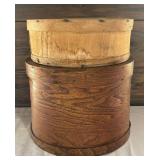 Two Vintage Wooden Shaker Boxes
