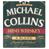 Vintage Michael Collins Irish Whiskey Metal Sign