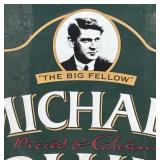 Vintage Michael Collins Irish Whiskey Metal Sign