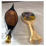 Leinenkugel Creamy Dark and Leinenkugel Viking Ale Tap Handles