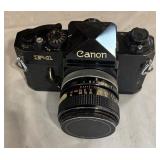 Canon F-1 and A-1 Cameras with Accessories