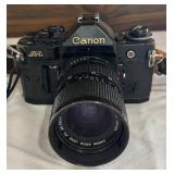 Canon F-1 and A-1 Cameras with Accessories
