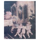 Cherubs Around the Piano Print by Virgilio Tojetti