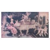 Cherubs Around the Piano Print by Virgilio Tojetti