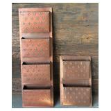 Two Ballard Designs Metal Organizers