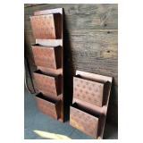 Two Ballard Designs Metal Organizers