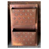 Two Ballard Designs Metal Organizers