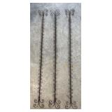 Set of Three Metal Wall Hanging Organizers