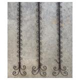 Set of Three Metal Wall Hanging Organizers